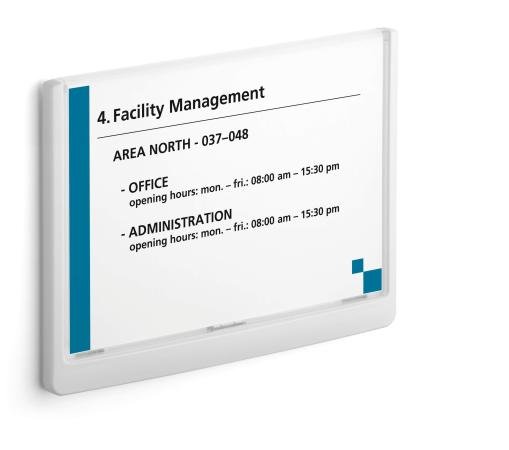 deurnaambord click sign wit 210 x 148.5 mm