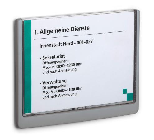 deurnaambord click sign grafiet 210 x 148.5 mm