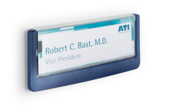 deurnaambord click sign donkerblauw 149 x 52.5 mm