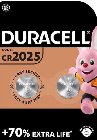 pk v 2 batterij duracell knopcel CR2025 3v