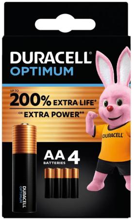 pak 4 duracell batterij Optimum AA