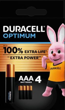 pak 4 duracell batterij Optimum AAA