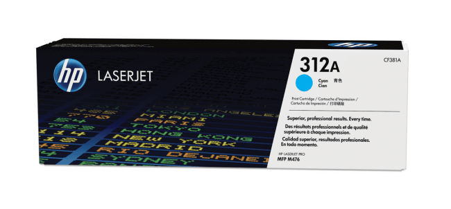 HP toner HPCF381AC nr 312A cyaan 2700 pag (c)