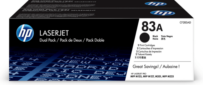 hp toner cf283AD zwart 2200 pag 83 A duo