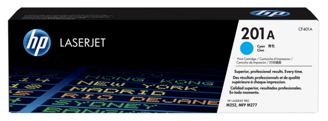 hp toner hpcf401a 201a cyaan 1400 pag