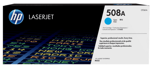 toner hp CF361A cyaan 5000 pag 508A