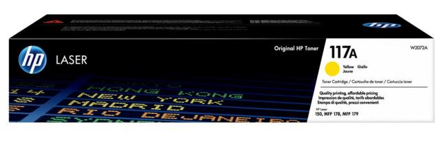 toner HP W2072A 117A yellow 700 pag