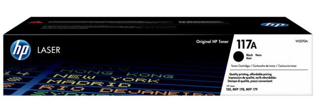 toner HP W2070A 117A zwart 700 pag