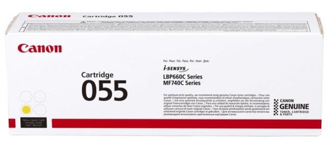 canon toner 055 Y yellow 2100 pag