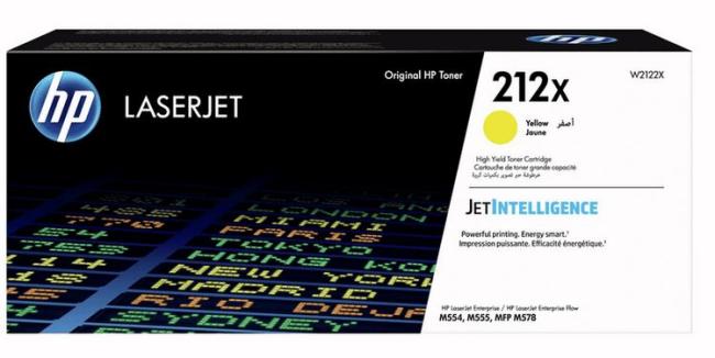 hp toner W2122X 10000 pag 212X geel