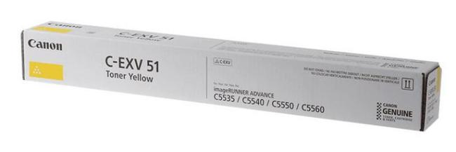 toner canon c-exv 51 yellow 60000 pag