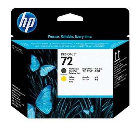 hp printkop hp C9384a zwart en geel 72