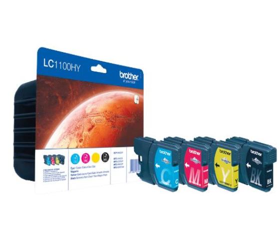 brother cartridge LC1100 HY BK/C/M/Y combopack
