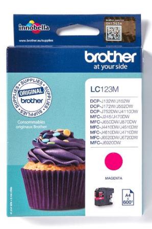 brother cartridge LC123 600 pag magenta