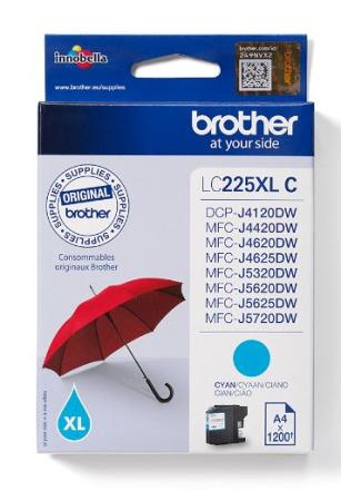 Brother cartridge LC225XLC cyaan 1200 pag