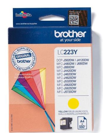brother cartridge LC223 geel 550 pag