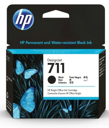 HP cartridge 711 HPCZ133A zwart 80 ml