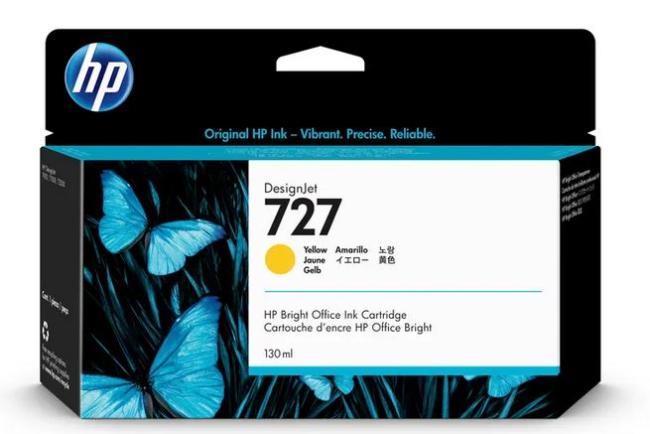 hp cartridge B3P21A yellow 130 ml nr 727