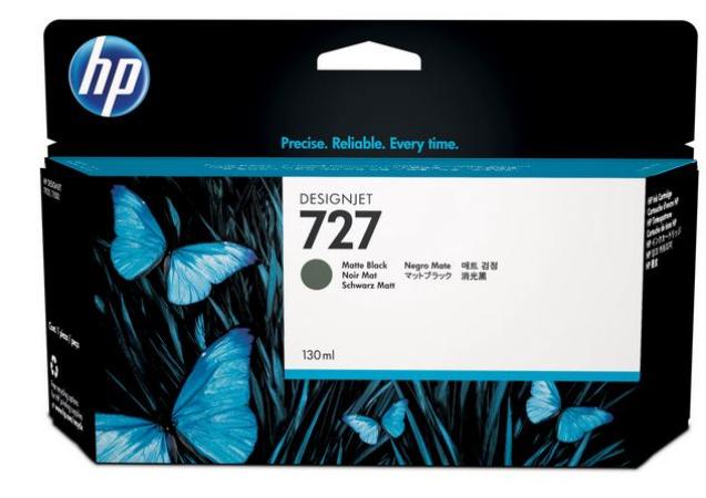 hp cartridge B3P22A mat zwart 130 ml nr 727