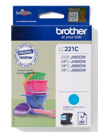 brother cartridge LC221 C cyaan 260 pag