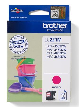 brother cartridge LC221 M magenta 260 pag