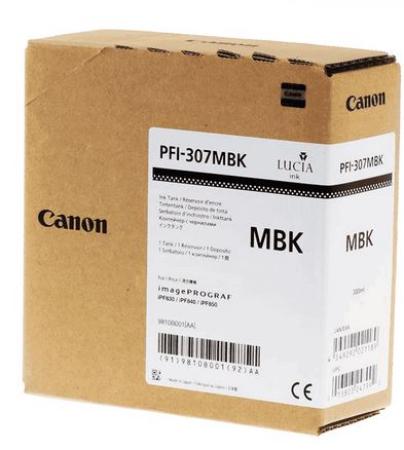 canon cartridge pfi-307mbk 330 ml