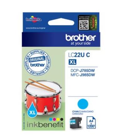 brother cartridge LC22UC cyaan 1200 pag