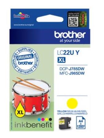 brother cartridge LC22UY yellow 1200 pag