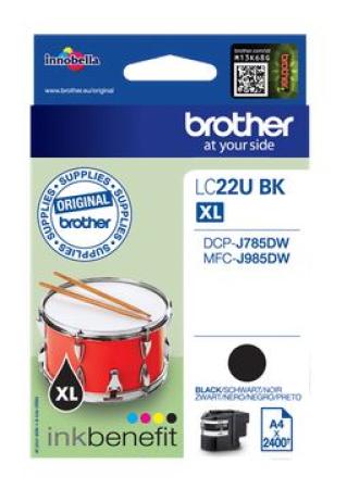 brother cartridge LC22UBK XL zwart 2400  pag
