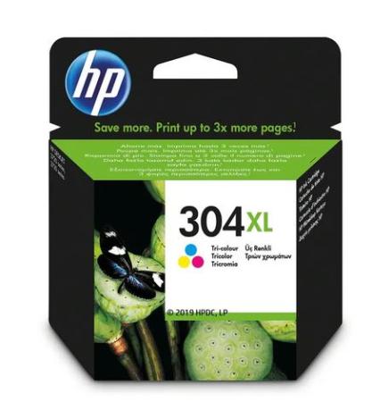 hp cartridge 304XL 3 kleur C/M/Y lotus 300 pag
