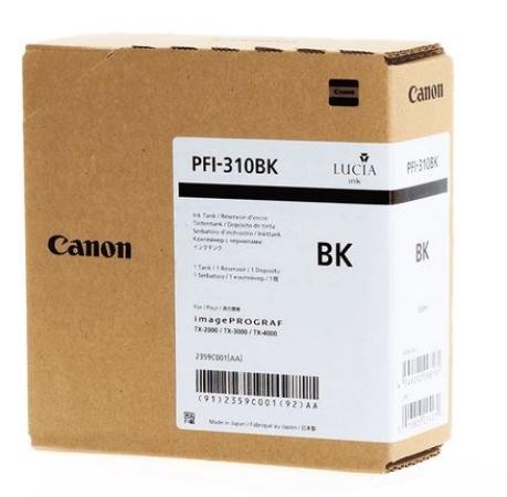 cartridge canon pfi310 zwart 330 ml