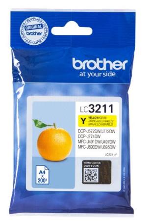 brother cartridge LC3211 Y yellow 200 pag