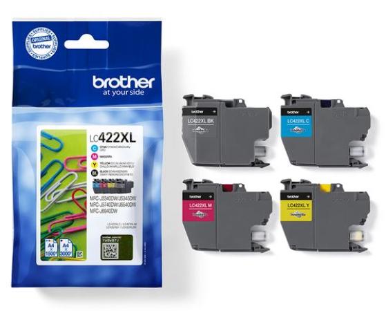 brother cartridge combopack LC422XL BK/Y/C/M