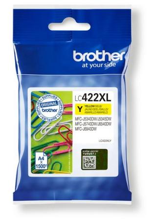 cartridge brother LC422Y XL geel 1500 pag