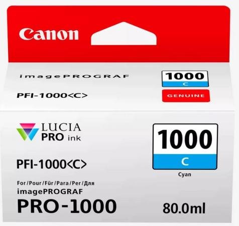 canon cartridge pfi-1000 C cyaan 80 ml
