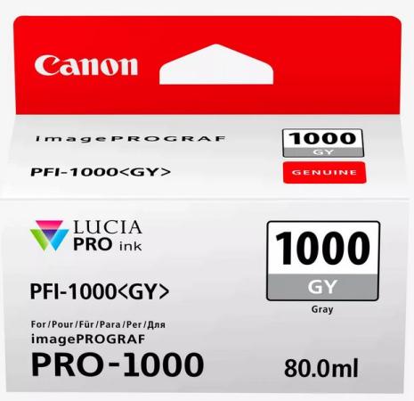canon cartridge pfi-1000 GY grey 80 ml
