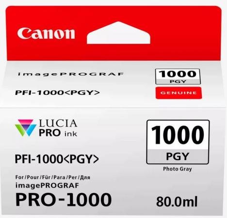 canon cartridge pfi-1000 PGY foto grey 80 ml