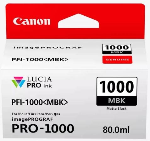 canon cartridge pfi-1000 MBK mat zwart 80 ml