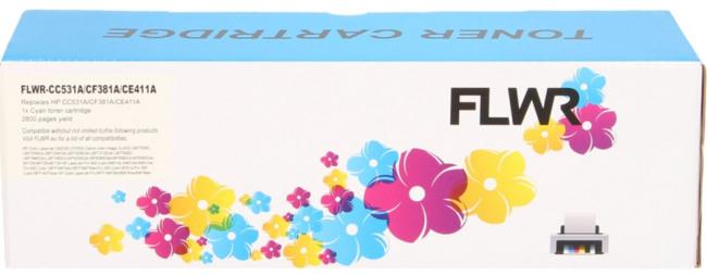 FLWR toner Hp CC531A/CF381A/CE411A cyaan 305 A