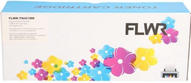 FLWR toner brother TN421 BK zwart 3000 pag