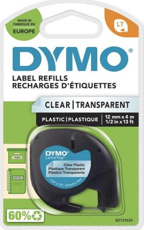 dymo tape letratag plastic transparant
