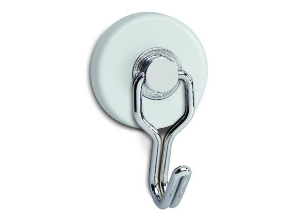 set 2 magneethaken 35 x 53 mm kracht 5 kg wit