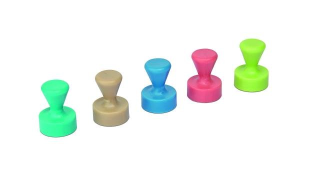 10 kegelmagneet neodym 12x16mm 1.5 kg ass 4 kleur