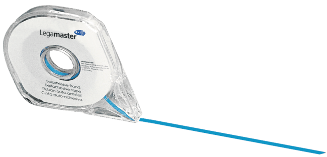 verdeeltape voor planbord  2.5 mm x 16 m blauw