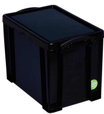 opbergdoos useful zwart 19 L 395 x 255 x 290 mm