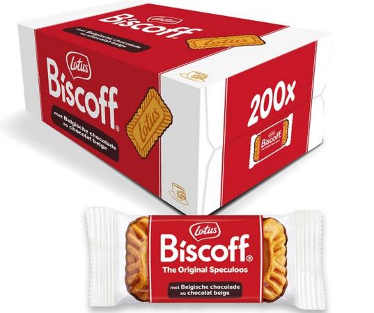 doos 200 koekjes lotus biscoff chocolade speculoos