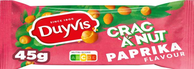20 x Duyvis Crac-a-Nut paprika 45 gr