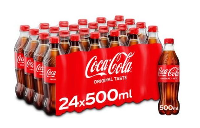 24 x pet flesje Coca-Cola regular 50 cl