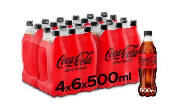 24 x pet flesje Coca-Cola Zero 50 cl