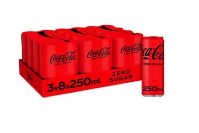 24 x blikje Coca-Cola Zero 25 cl